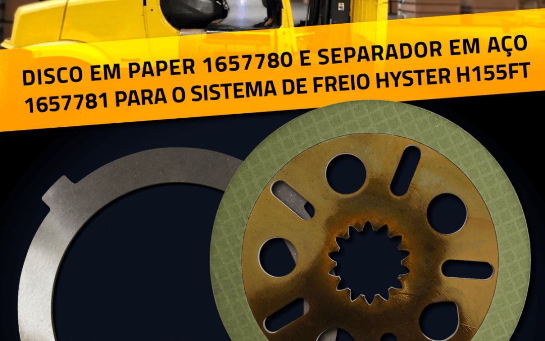 Disco em Paper e separador de Aço Hyster H155FT