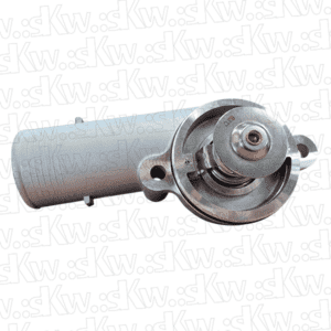 Válvula Termostática Curva Caterpillar 2542269. Para Motores Caterpillar 3054C, 3054E, C4.4;